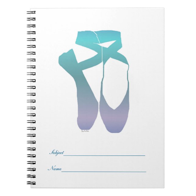 Carnet Équipe Pointe Ballet Ocean (Devant)