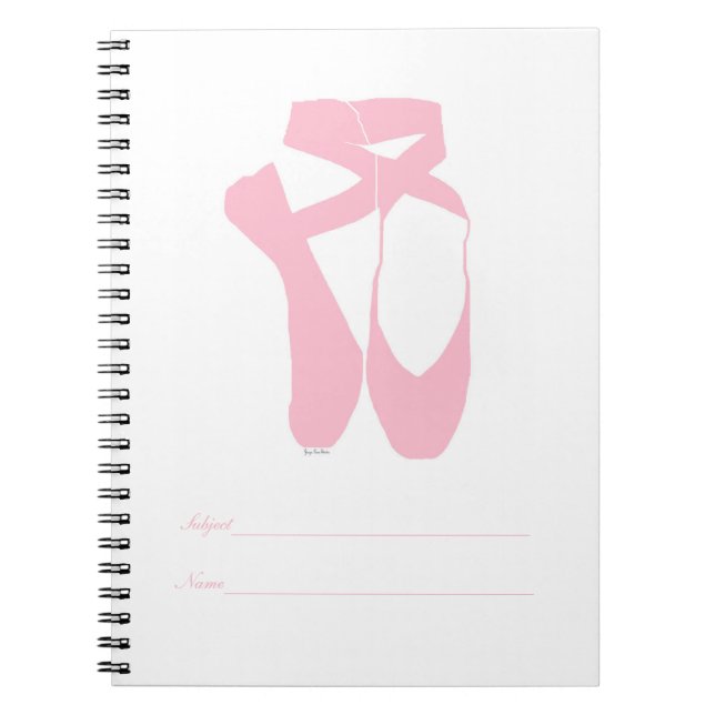 Carnet Équipe Pointe Ballet Pointe Rose (Devant)