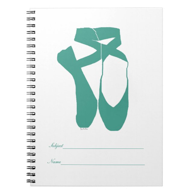Carnet Équipe Pointe Ballet Seafoam (Devant)
