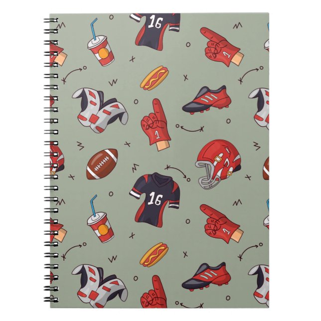 Carnet Équipement sportif de football avec Motif alimenta (Devant)