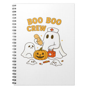 Carnet Équipière Boo Boo Infirmière Drôle Halloween Fantô