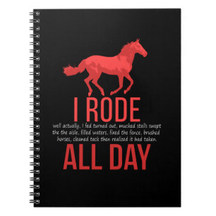 Carnet Équitation - Cheval Ride Cadeau