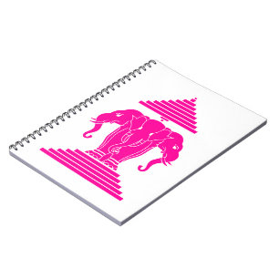 Carnet Erawan rose trois éléphant en tête Lao / Laos Drap