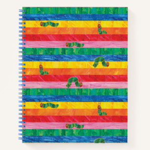 Carnet Eric Carle   Caterpillar Rainbow Stripe Motif