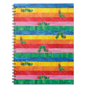 Carnet Eric Carle   Caterpillar Rainbow Stripe Motif