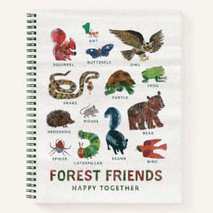 Carnet Eric Carle Les amis de la forêt heureux ensemble