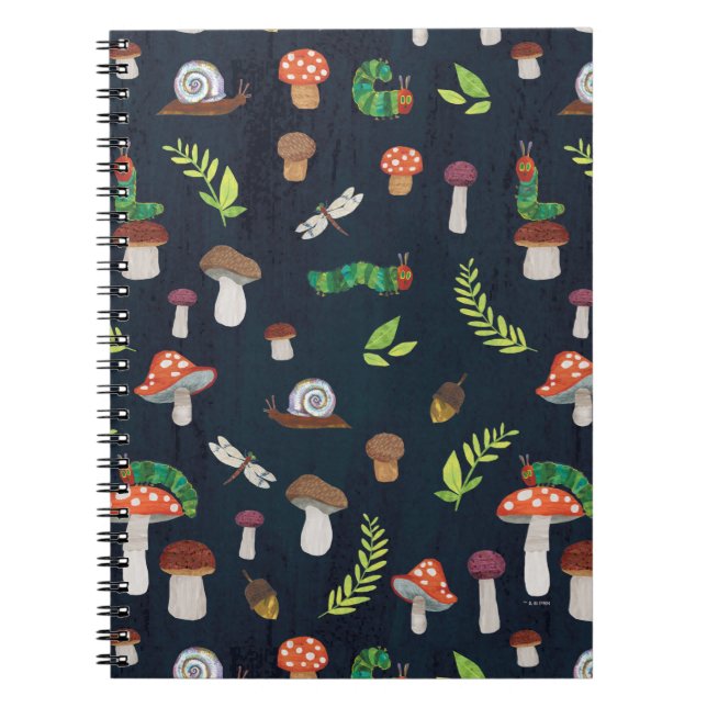 Carnet Eric Carle | Motif Bugs et Champignons (Devant)