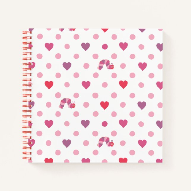 Carnet Eric Carle | Valentine Heart Polka Dot Motif (Devant)