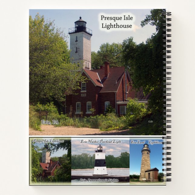 Carnet Erie, Pennsylvania Lighthouse (Dos)