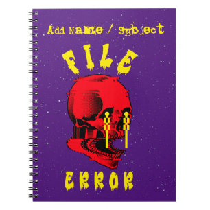 Carnet Erreur de fichier de nom/sujet personnalisé Cool S