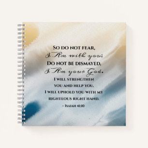 Carnet Ésaïe 41:10 Ne craignez pas car je suis avec vous 