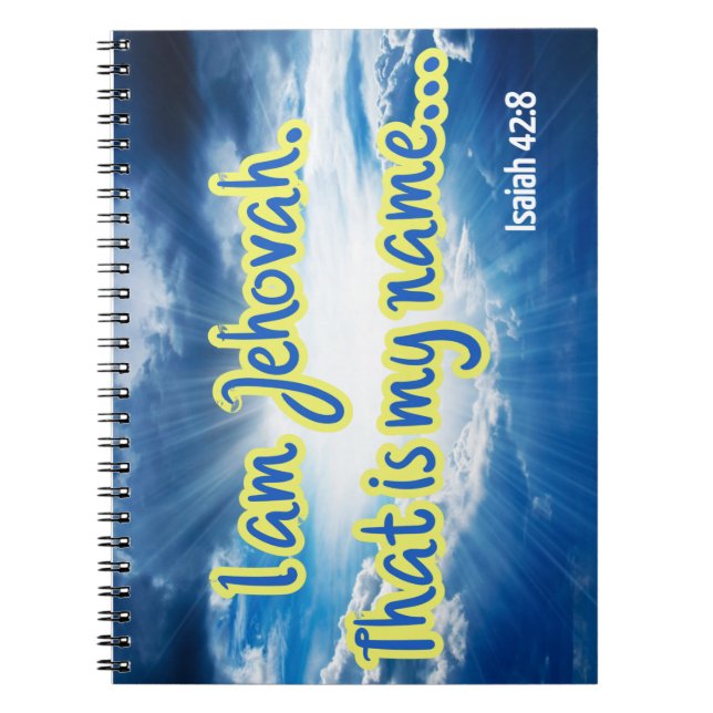 Carnet Ésaïe 42:8 (Devant)