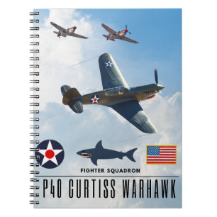 CARNET ESCADRILLE DE CHASSE P-40 CURTISS WARHAWK