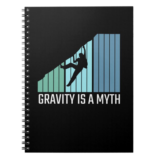 Carnet Escalade - La gravité est un mythe (Devant)