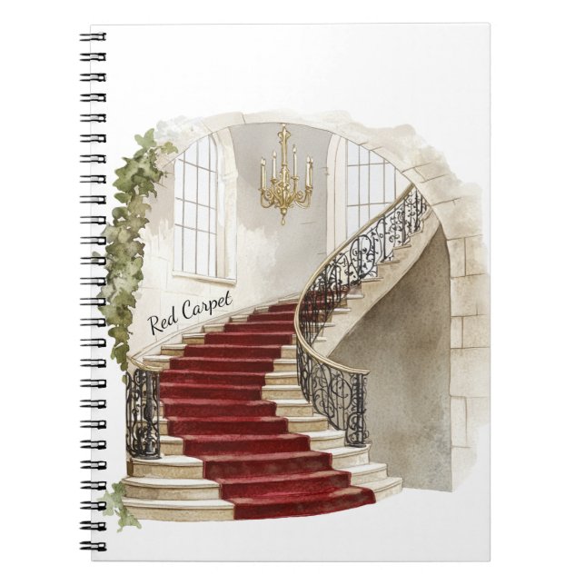 Carnet Escalier Tapis Rouge (Devant)