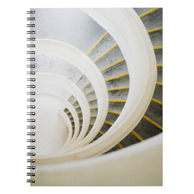 Carnet Escaliers noirs et blancs en spirale (Devant)