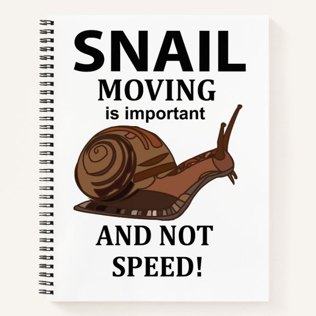 Carnet Escargot Animal Inspirationnel (Devant)
