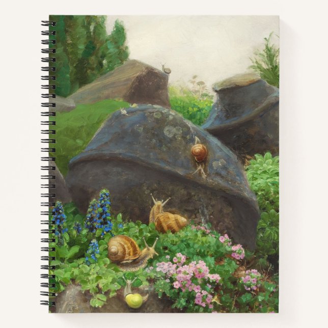 Carnet Escargots dans un jardin de rochers (par H.A. Bren (Devant)