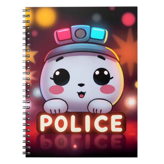 Carnet Escouade de police mignonne – Conception de patrou (Devant)