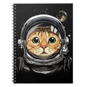 Carnet Espace extra-atmosphérique Chat Kitty Astronaut Vi
