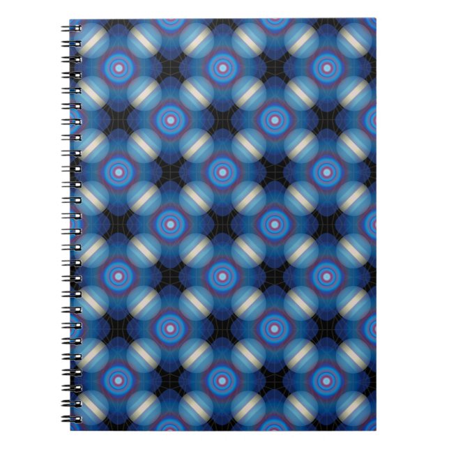 Carnet Espace Géométrique Bleu (Devant)