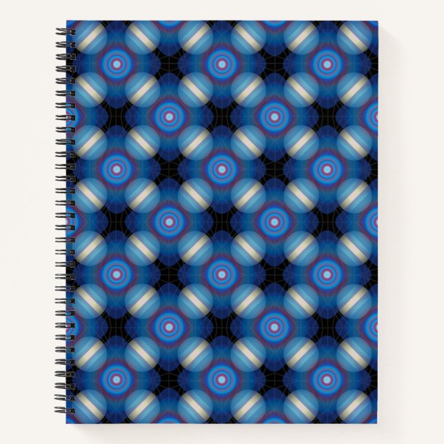 Carnet Espace Géométrique Bleu (Devant)