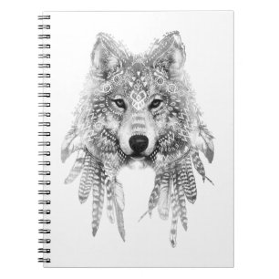 Carnet Esprit de loup tribal