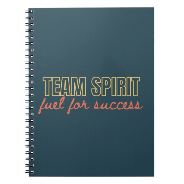 Carnet Esprit d'équipe Motivational Entreprise Cadeau d'a (Devant)