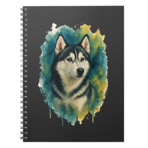 Carnet Esprit Husky Aquarelle Majesté