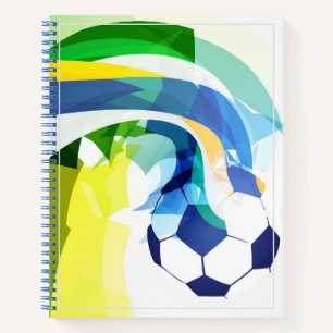 Carnet Esquisse Boule De Football Ordinateur Portable