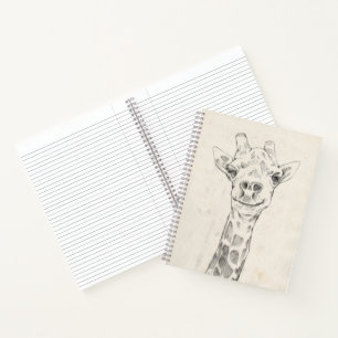 Carnet Esquisse de portrait de Giraffe