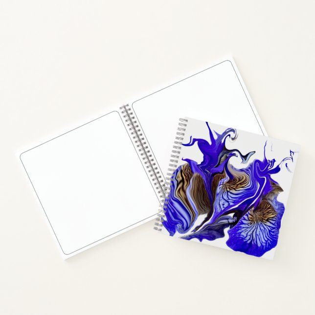 Carnet Esquisse de torrents Iris violets (Intérieur)