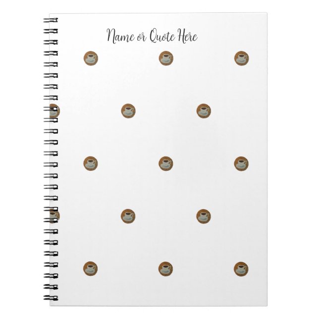 Carnet Esresso Coffee Spiral Photo Notebook (Devant)
