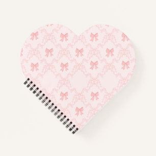 Carnet esthétique à nœud rose – Journal féminin &