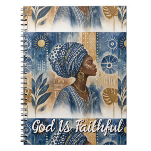Carnet Esthétique de tissu Adire afrobohémien, aquarelle