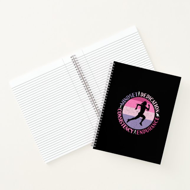 Carnet État d'esprit de course - Citation d'endurance de  (Intérieur)