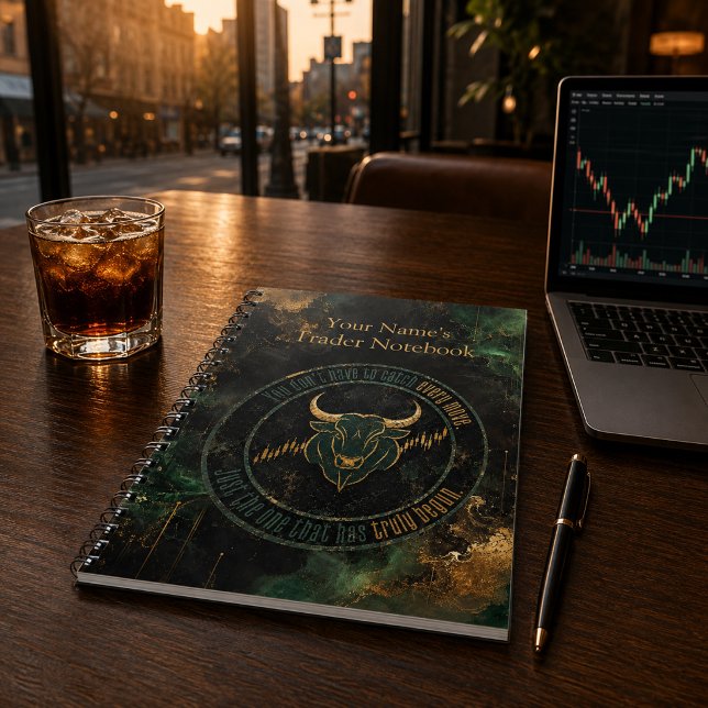 Carnet État d'esprit de trading Émeraude Or Taureau  (Créateur téléchargé)