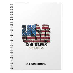 Carnet États-Unis Dieu bénisse l'Amérique 