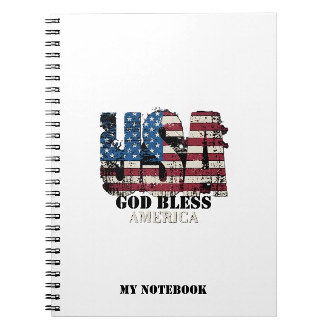 Carnet États-Unis Dieu bénisse l'Amérique  (Devant)