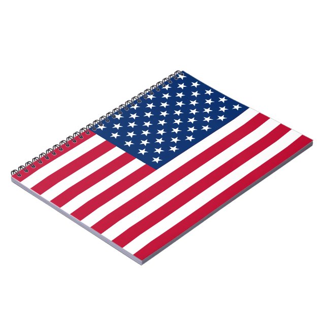 Carnet États-Unis Drapeau américain étoiles et rayures (Côté gauche)