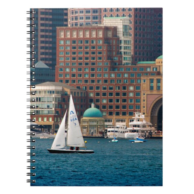 Carnet États-Unis, Massachusetts. Skyline du front de mer (Devant)