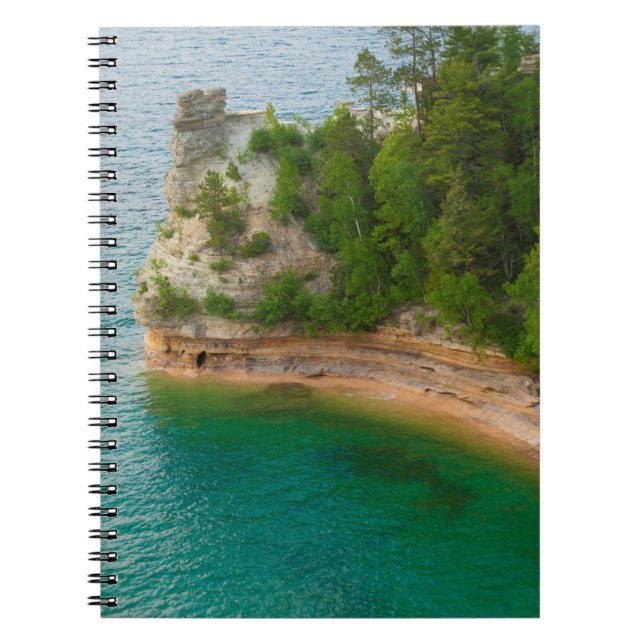 Carnet États-Unis, Michigan. Formation rocheuse du châtea (Devant)