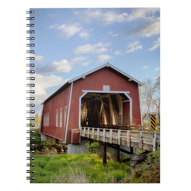 Carnet États-Unis, Oregon, Scio, pont Shimanek (Devant)
