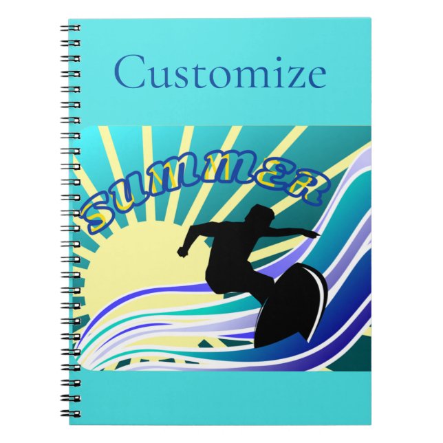 Carnet Été Surf Fun Thunder_Cove (Devant)