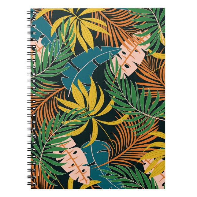 Carnet Été Tropical Plante brillant Motif (Devant)