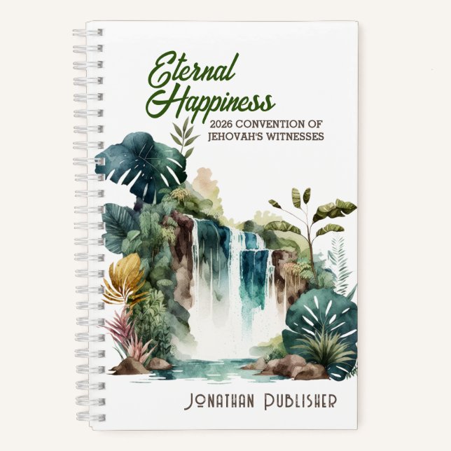 Carnet Eternal Happiness Convention Tropical Waterfall (Recto)