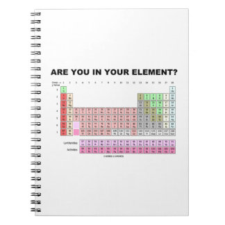Carnet Êtes-Vous Dans Votre Élément ? Humour de table pér