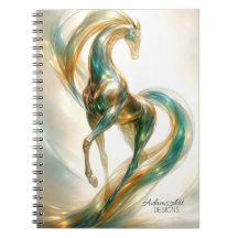 Ethereal Glass Horse Flow – Fantasy Abstract