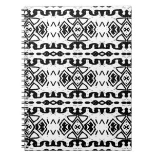 Carnet Ethnic Aztec, Motif Vintage à rayures.