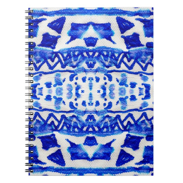 Carnet Ethnic Indigo Arrow Native Motifs (Devant)